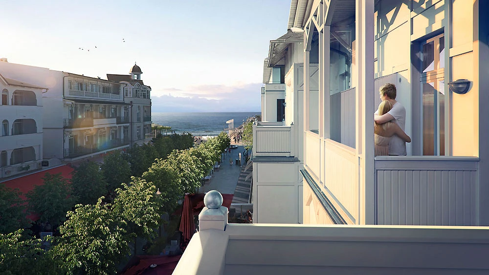 Aussicht vom Balkon