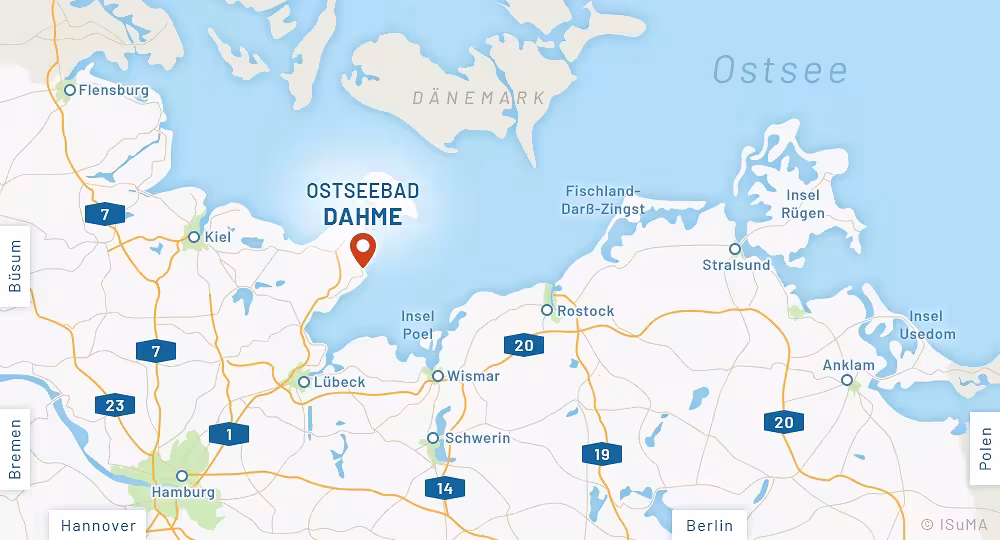 Anfahrtskarte Ostseeheilbad Dahme Anfahrtskarte Ostseeheilbad Dahme