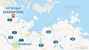 Karte mit Lage – Eckernförde an der Ostsee