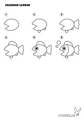 Anleitung: Fisch zeichnen