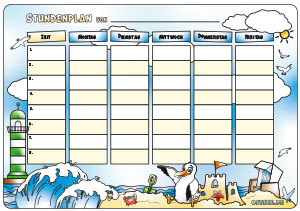 Malvorlagen Ratsel Stundenplan Maritime Ostseemotive Ostsee De