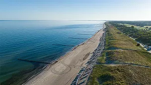 Luftbild Strand Graal-Müritz, Blickrichtung Osten