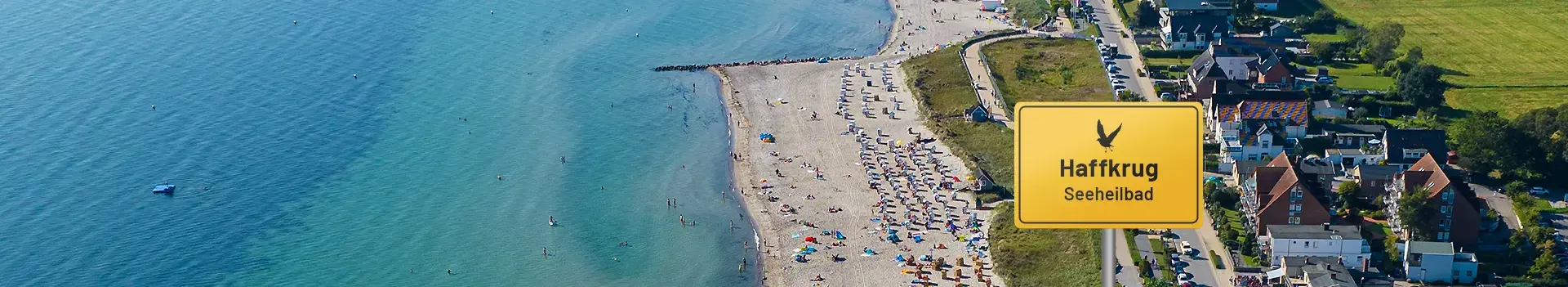 Scharbeutz und Haffkrug – Blick über den Strand, die Scharbeutzer Seebrücke und die Ostsee der Lübecker Bucht