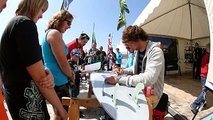 Autogrammrunde beim SURF-Festival