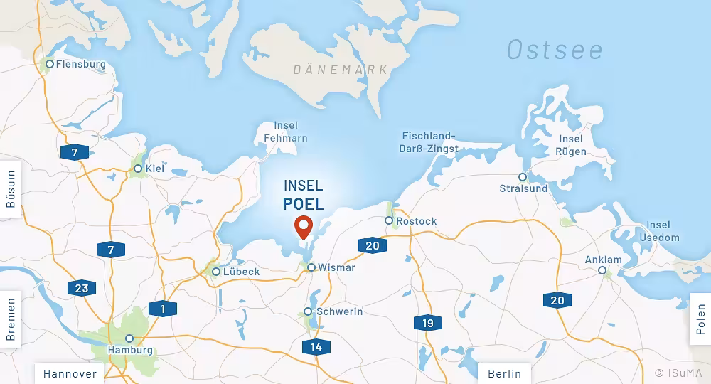 Anfahrtskarte Ostseebad Insel Poel Anfahrtskarte Ostseebad Insel Poel