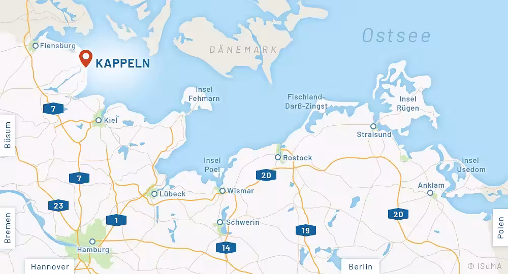 Anfahrtskarte Kappeln