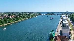 the Kiel Canal (Nord-Ostsee-Kanal)