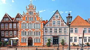 Prächtige Giebelhäuser der Altstadt