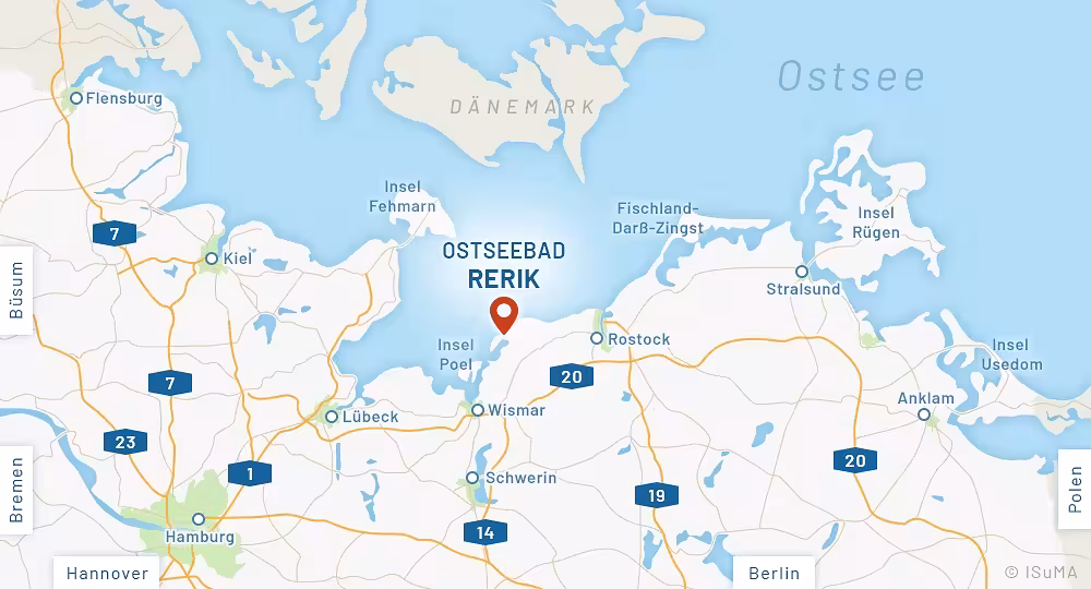 Anfahrtskarte Ostseebad Rerik Anfahrtskarte Ostseebad Rerik
