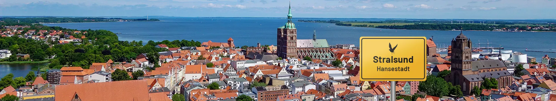 Hansestadt Stralsund – Altstadt am Wasser des Strelasunds