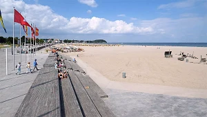 Strandterrassen: beste Sicht auf den Strand und die Ostsee