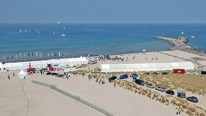 Warnemünder Strand als Austragungsort des Beach-Polo-Events